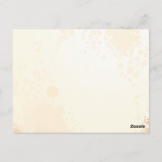 Schets van een roos, briefkaart (Achterkant)