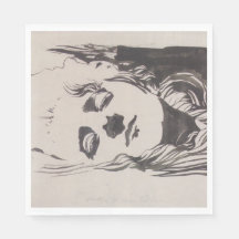 Schets van een vrouw uit "Ver Sacrum" (Moser)