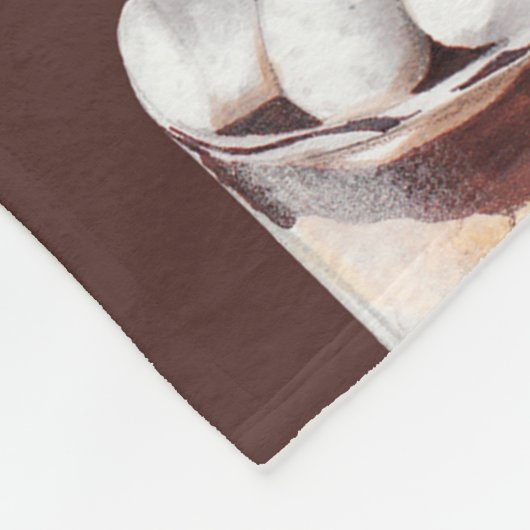 schets van heerlijke mooie desserts en pastr fleece deken (Hoek)