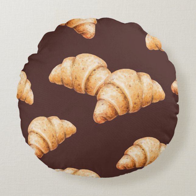 schets van heerlijke mooie desserts en pastr rond kussen (Voorkant)