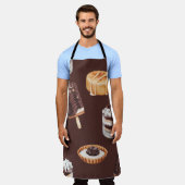 schets van heerlijke mooie desserts en pastr schort (Gedragen)