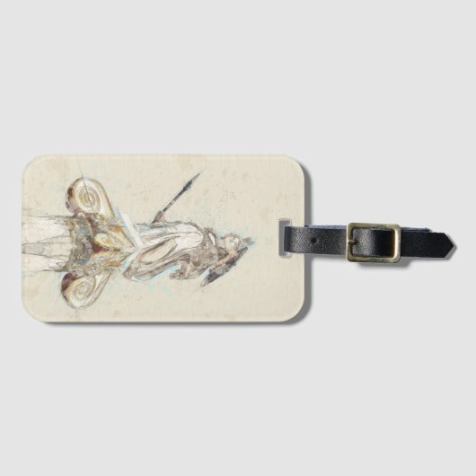 Schets van het beeld van Athena Bagagelabel (Voorkant (horizontaal))