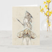 Schets van het beeld van Athena Kaart (Gele Bloem)