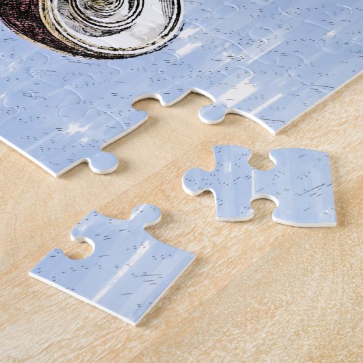 Schets van het beeld van Athena Legpuzzel (Zijkant)