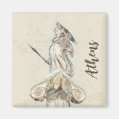 Schets van het beeld van Athena Magneet (Voorkant)