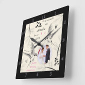 Schets van het eerste Jubileum van vogels en blade Vierkante Klok (Hoek)