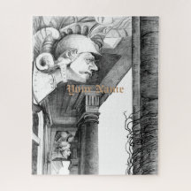 Schets van het kasteel Kunst Puzzle