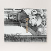 Schets van het kasteel Kunst Puzzle Legpuzzel (Horizontaal)