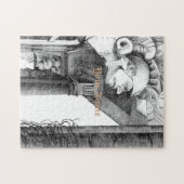 Schets van het kasteel Kunst Puzzle Legpuzzel (Horizontaal)