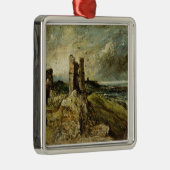 Schets van het kasteel van Hadleigh (recto) (olie  Metalen Ornament (Rechts)