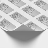 Schets van het oorspronkelijke potlood Tekening va Cadeaupapier (Hoek)