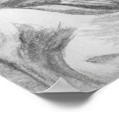 Schets van het oorspronkelijke potlood Tekening va Poster (Hoek)