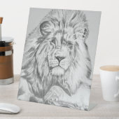 Schets van het oorspronkelijke potlood Tekening va Reclamebord Met Voetstuk (Insitu)