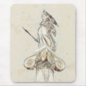 Schets van het standbeeld van Athena, Griekenland Muismat (Voorkant)