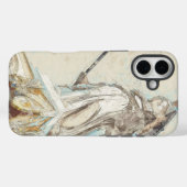 Schets van het standbeeld van Athena iPhone Case - (Achterkant (horizontaal))