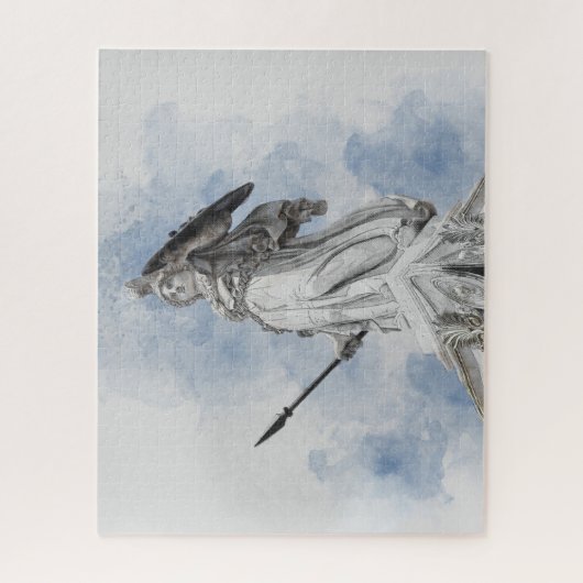 Schets van het standbeeld van Athena Jigsaw Puzzle Legpuzzel (Verticaal)