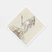 Schets van het standbeeld van Athena Napkins - Oud Servet (Hoek)