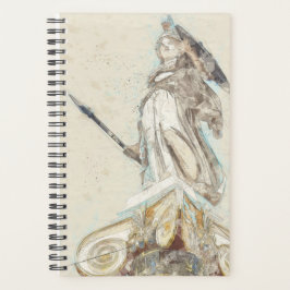 Schets van het standbeeld van Athena Planner - Oud