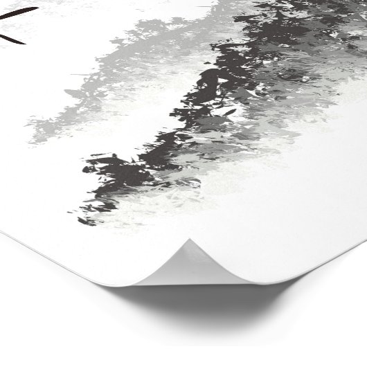 Schets van het terrein poster (Hoek)