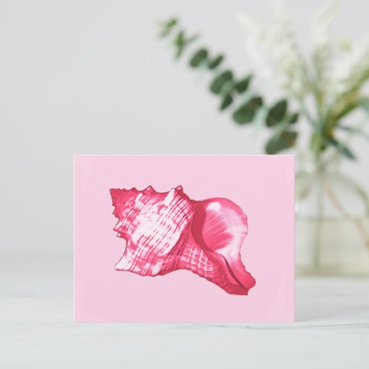 Schets van het zakje - fuchsia roze en wit briefkaart (Staand voorkant)