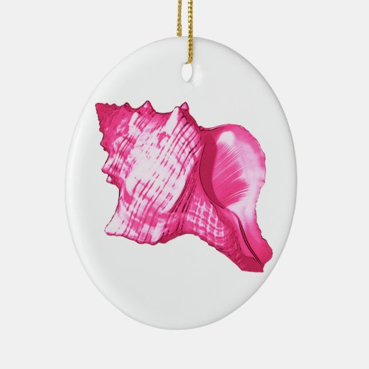 Schets van het zakje - fuchsia roze en wit keramisch ornament (Rechts)