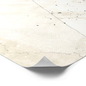 Schets van het zeilschip dat door het zee surft poster (Hoek)