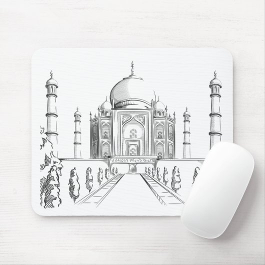 Schets van India Landmark, Taj Mahal Muismat (Met muis)