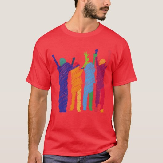 Schets van kleine jongen t-shirt (Voorkant)
