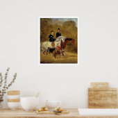 Schets van Koningin Victoria, de Prins Consort & H Poster (Keuken)