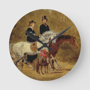 Schets van Koningin Victoria, de Prins Consort & H Ronde Klok