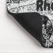 Schets van Leaf in Zwart-Wit Muismat (Hoek)