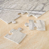 Schets van lopen op traditionele griekse straten legpuzzel (Zijkant)