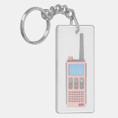 Schets van moderne walkie talkie sleutelhanger (Voorkant Links)