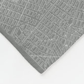 Schets van New York City Map Fleece Deken (Hoek)