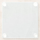 Schets van New York City Map Glazen Onderzetter (Achterkant)