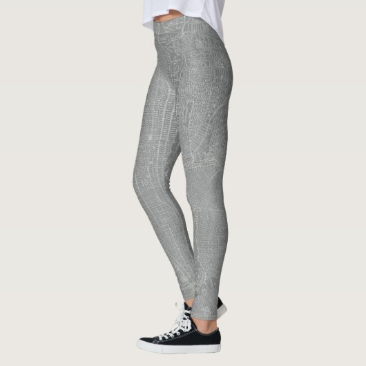 Schets van New York City Map Leggings (Links)