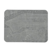 Schets van New York City Map Magneet (Horizontaal)