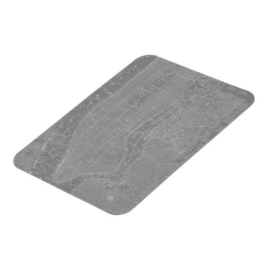Schets van New York City Map Magneet (Linkerzijde)