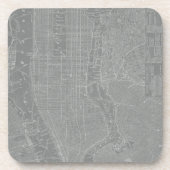 Schets van New York City Map Onderzetter (Voorkant)