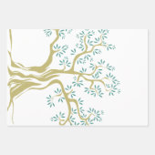 Schets van olijfbomen inpakpapier vel (Voorkant)