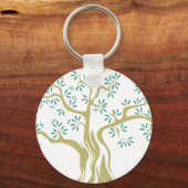 Schets van olijfbomen sleutelhanger (Voorkant)