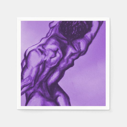 schets van oude meesters figuur servet (Voorkant)