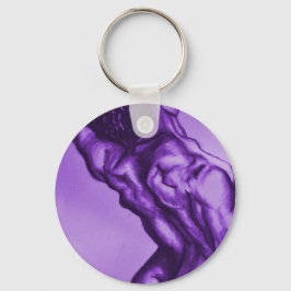 schets van oude meestersfiguur sleutelhanger
