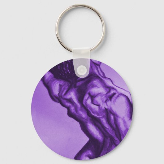 schets van oude meestersfiguur sleutelhanger (Voorkant)