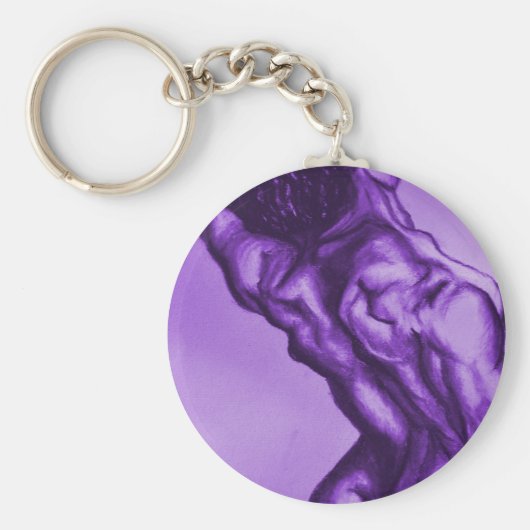 schets van oude meestersfiguur sleutelhanger (Voorkant)