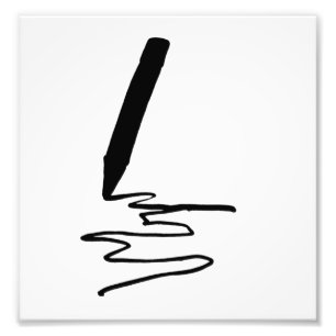 Schets van pencil Silhouette Draaiing Foto Afdruk