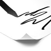 Schets van pencil Silhouette Draaiing Foto Afdruk (Hoek)