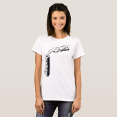 Schets van rookpij vervuiling monochroom t-shirt (Voorkant volledig)