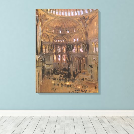 Schets van Santa Sophia door John Singer Sargent Canvas Afdruk (Insitu (Houten vloer))