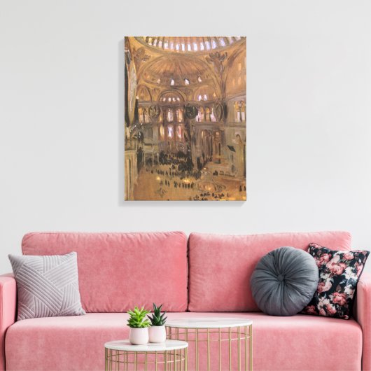 Schets van Santa Sophia van John Singer Sargent Canvas Afdruk (Insitu (Woonkamer))